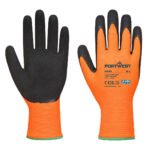 Rokavice grip hi vis-lateks - oranžne
