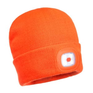 KAPA PLETENA Z LED LUČKO USB POLNJENJE B029 - slika 3